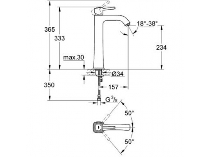 Купить Смеситель Grohe Grandera 23313000, хром