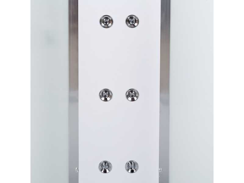 Купить Душевая кабина Deto Em EM4516 LED гм 160 x 85 см, с крышей, с Led подсветкой, с гидромассажем