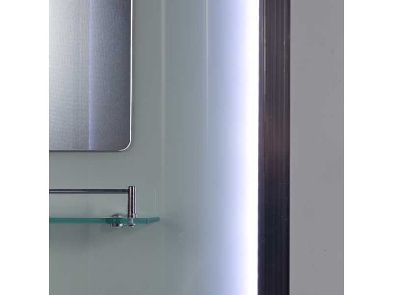 Купить Душевая кабина Deto Em EM4516 LED гм 160 x 85 см, с крышей, с Led подсветкой, с гидромассажем