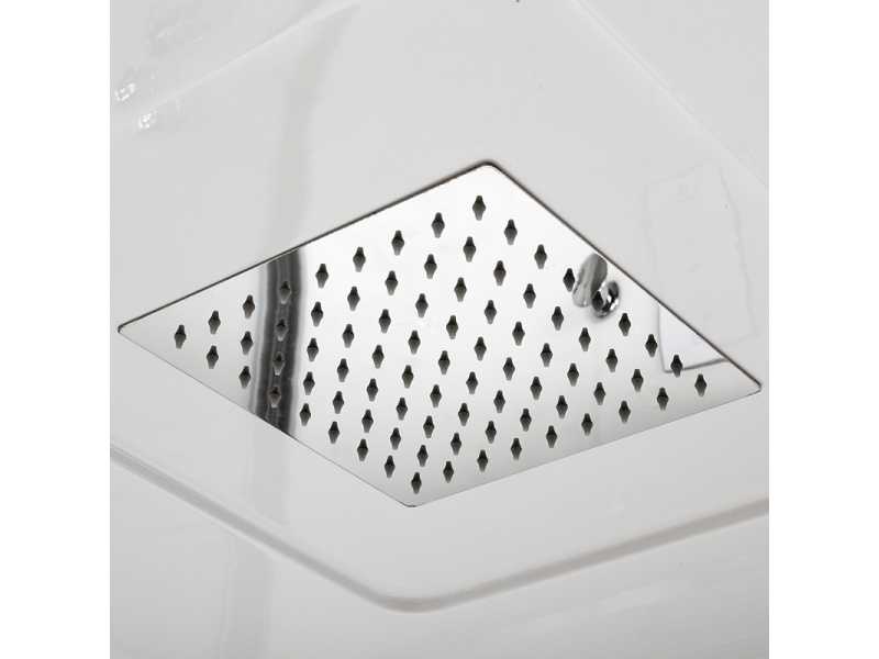 Купить Душевая кабина Deto Em EM4516 LED гм 160 x 85 см, с крышей, с Led подсветкой, с гидромассажем
