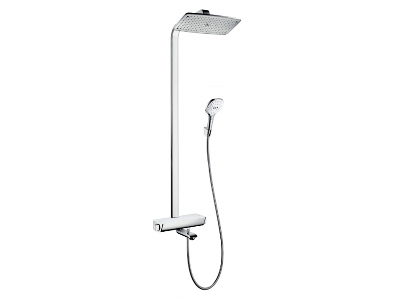 Купить Душевая система Hansgrohe Raindance E 360 Showerpipe 1jet 27113400, белый/хром