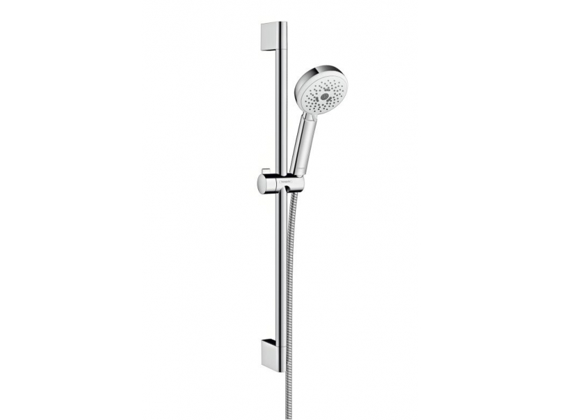 Купить Душевой гарнитур Hansgrohe Crometta 100 Multi 26650400, белый/хром, штанга 65 см