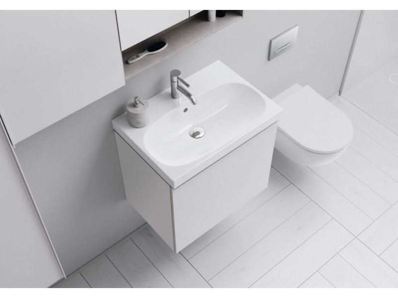 Купить Инсталляция Geberit с безободковым унитазом Geberit Acanto Rimfree, 500.301.KJ.A, сиденье микролифт, комплект Идеальная пара