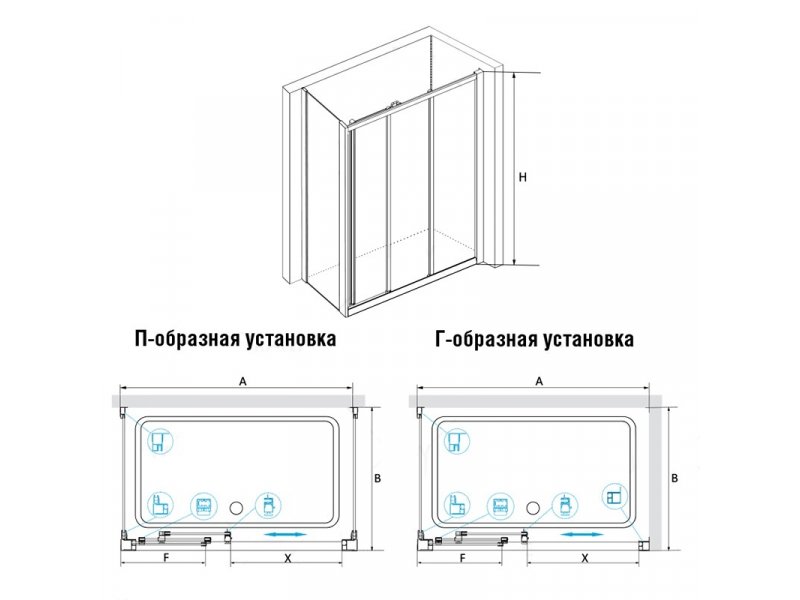 Купить Душевой уголок RGW CL-40, 04094058-11, 150 х 80 x 185 см, дверь раздвижная, стекло прозрачное, хром