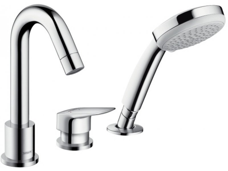 Купить Смеситель на борт ванны Hansgrohe Logis 71313000 на 3 отверстия