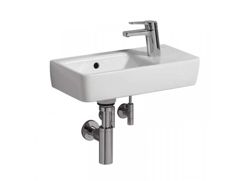 Купить Раковина Geberit Renova Compact, 50х25 белая, R/L
