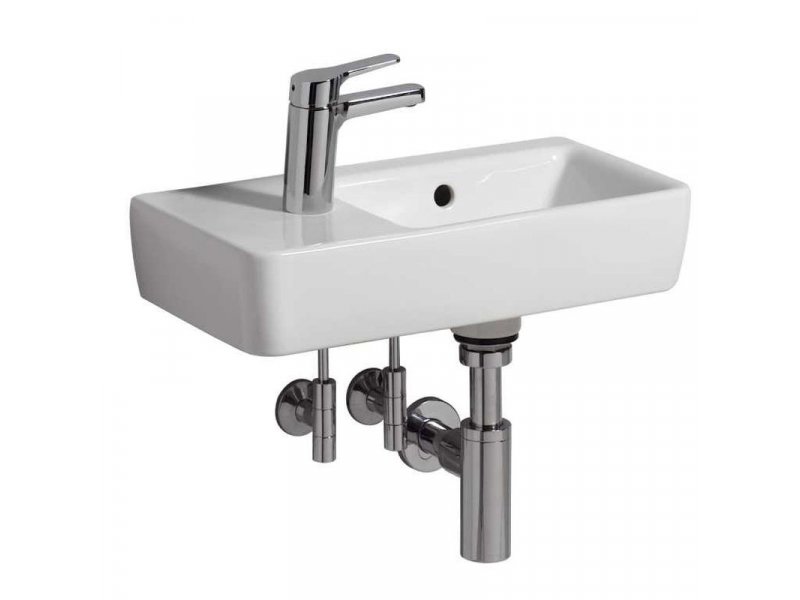 Купить Раковина Geberit Renova Compact, 50х25 белая, R/L