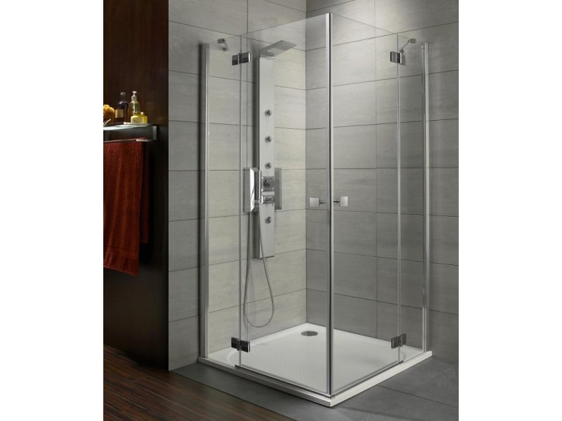 Купить Душевой уголок Radaway Almatea KDD 100L*80R, 100 x 80 х 195 см, стекло прозрачное, профиль хром, 32180-01-01N