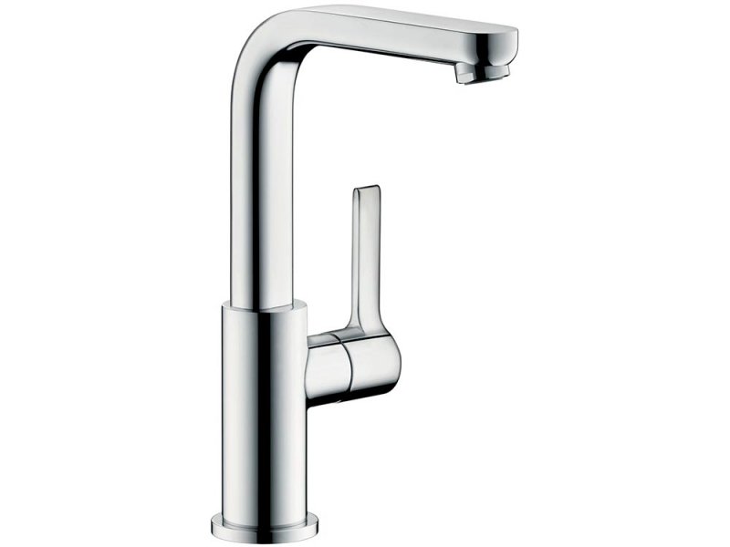 Купить Смеситель для раковины Hansgrohe Metris S 31161000, поворотный излив, высокий