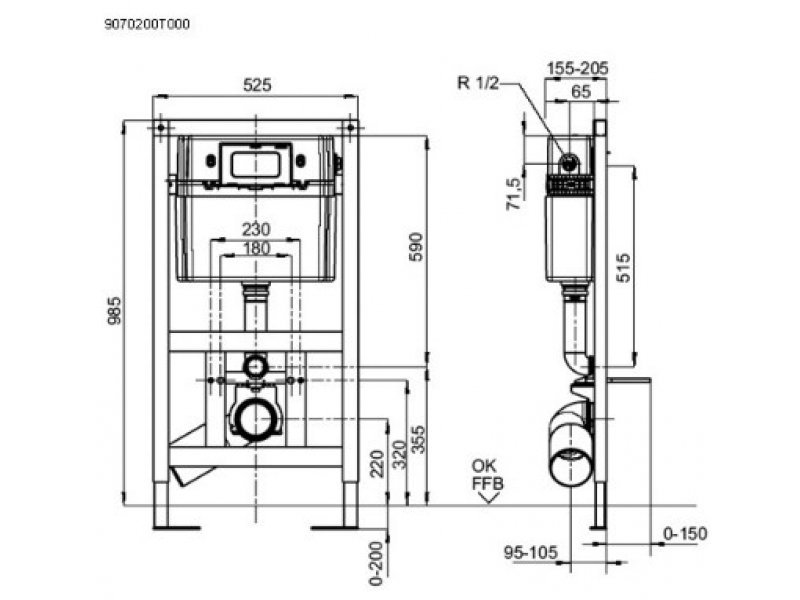 Купить Инсталляция для унитаза Sanit 995N 90 702 00 T