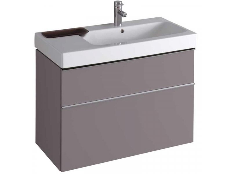 Купить Тумба под раковину Geberit iCon 840392000, 90 см, цвет платиновый