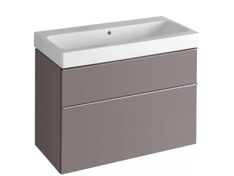 Купить Тумба под раковину Geberit iCon 840392000, 90 см, цвет платиновый