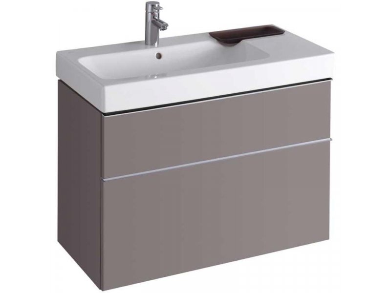 Купить Тумба под раковину Geberit iCon 840392000, 90 см, цвет платиновый