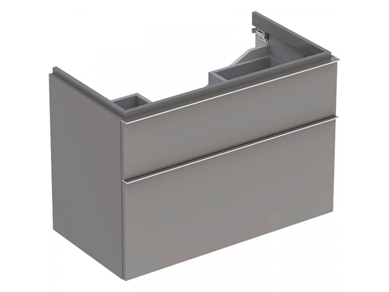 Купить Тумба под раковину Geberit iCon 840392000, 90 см, цвет платиновый