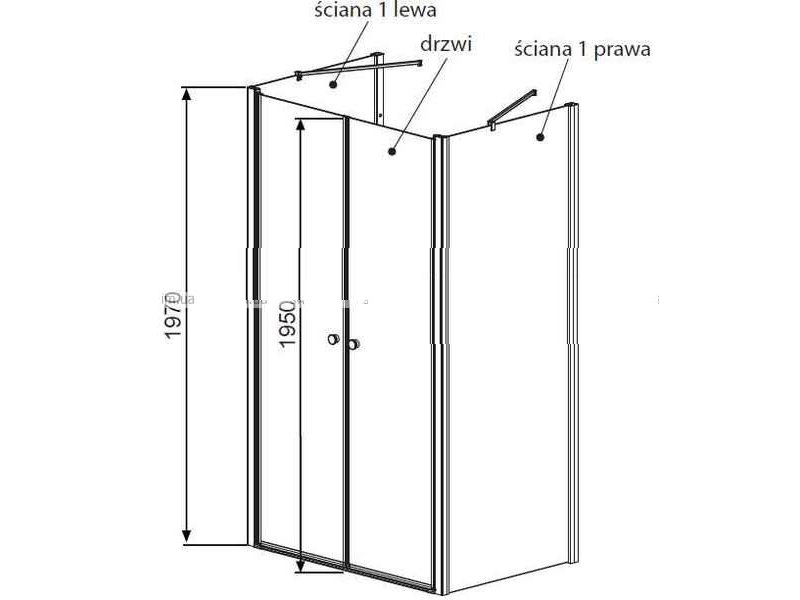 Купить Душевая дверь в нишу Radaway EOS II DWD 80 3799490-01