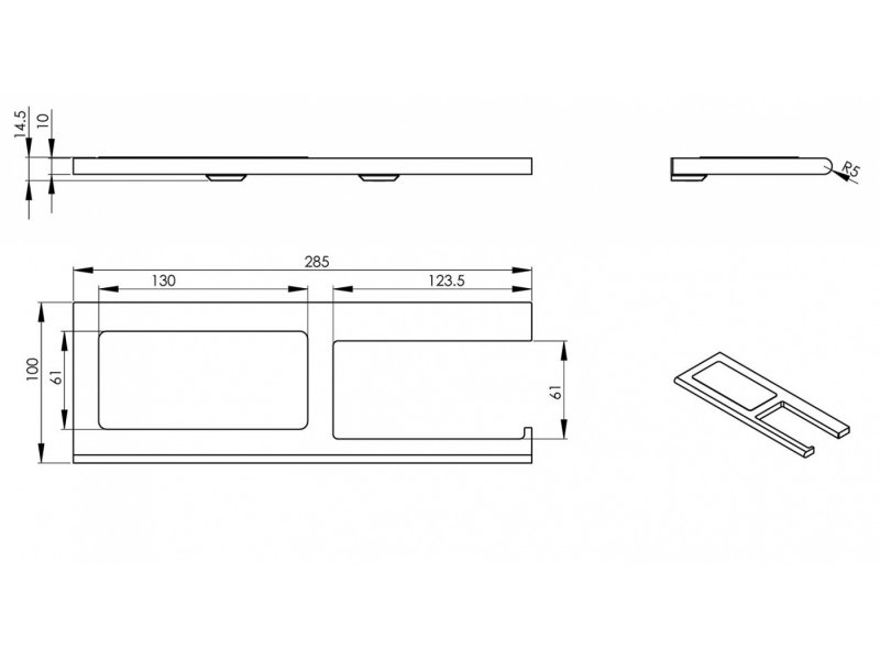 Купить Держатель туалетной бумаги Langberger Accessories 38043D, с полкой, резина anti-slip, хром