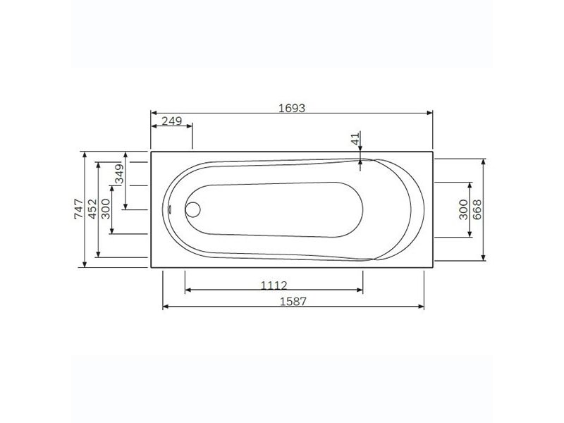 Купить Ванна гидромассажная AM.PM Joy 170-75 W85A-170-075W-A, relax