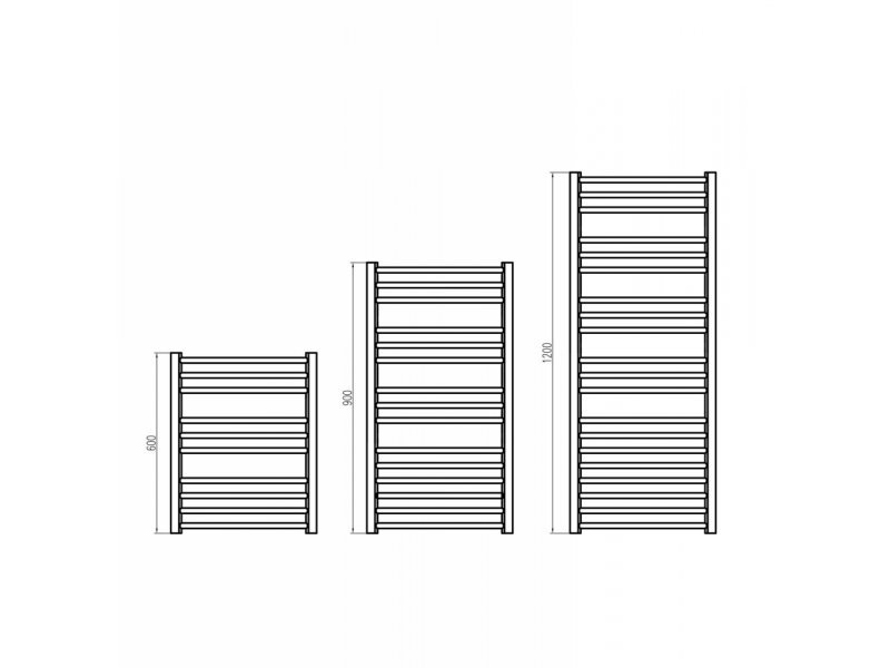 Купить Полотенцесушитель электрический Grota Calma 63 x 90 см, ширина 63 см, высота 90 см, полированный