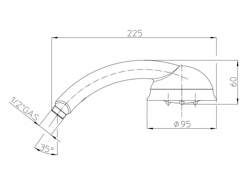 Купить Лейка ручная Bossini AMBRA B00078.021, золото