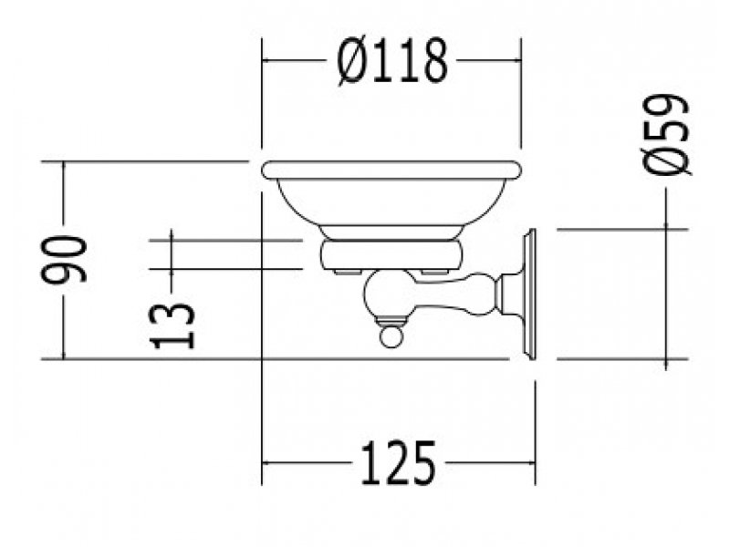 Купить Мыльница Devon&Devon Old Navy MIL604OT, светлое золото