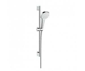 Душевой гарнитур Hansgrohe Croma Select E 1jet EcoSmart 26585400, белый/хром