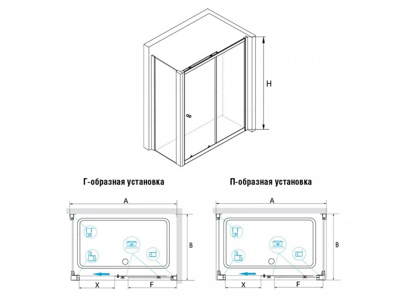 Купить Душевой уголок RGW CL-45, 04094537-11, 130 х 70 x 185 см, дверь раздвижная, стекло прозрачное, хром