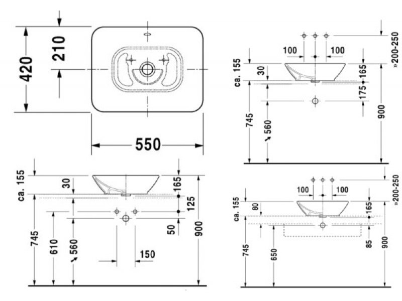 Купить Раковина Duravit Bacino 334520000