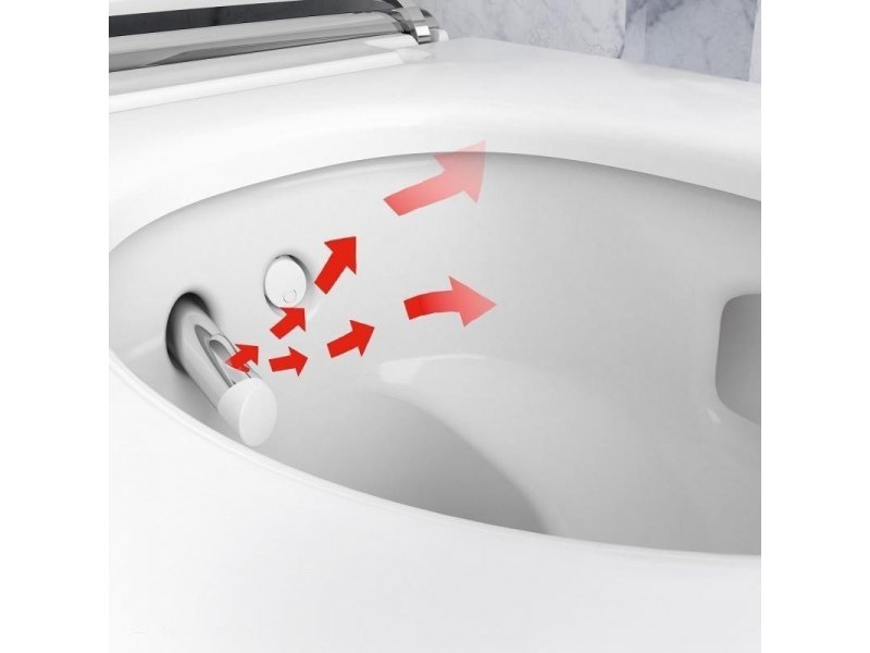 Купить Электронный унитаз Geberit AquaClean Mera Classic 146.204 подвесной и крышка-биде, цвет глянцевый хром