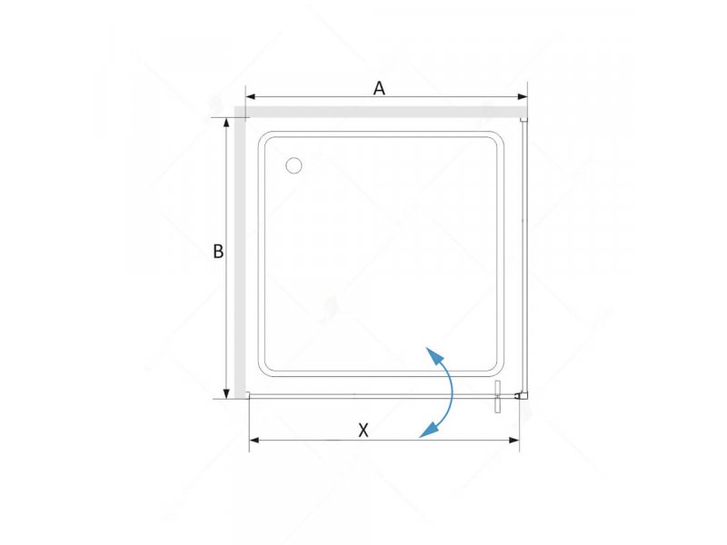 Купить Душевой уголок RGW SV-35 06323599-11 90 х 90 см квадратный, стекло прозрачное, хром