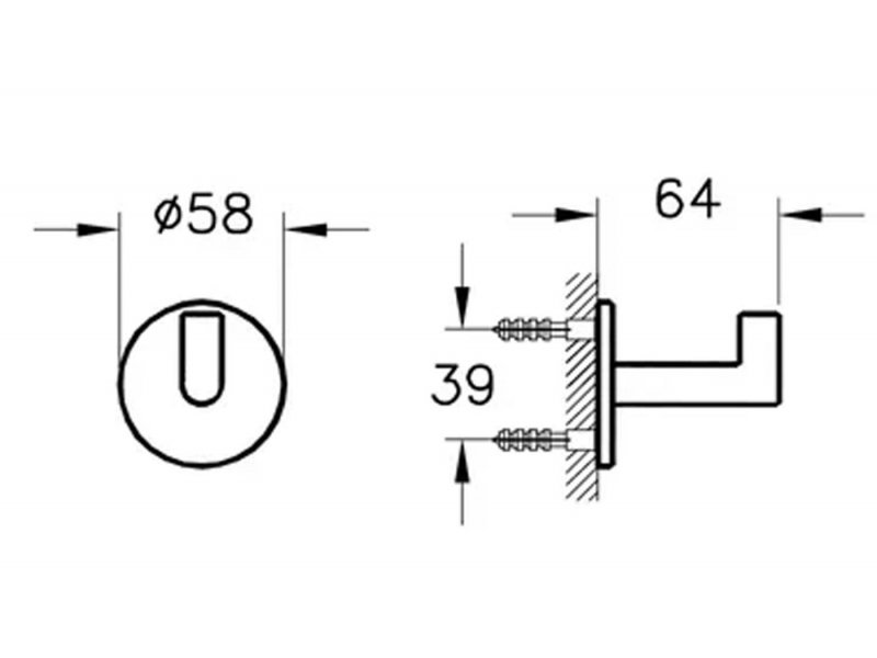 Купить Крючок Vitra Origin A4488426 для халатов, цвет медный