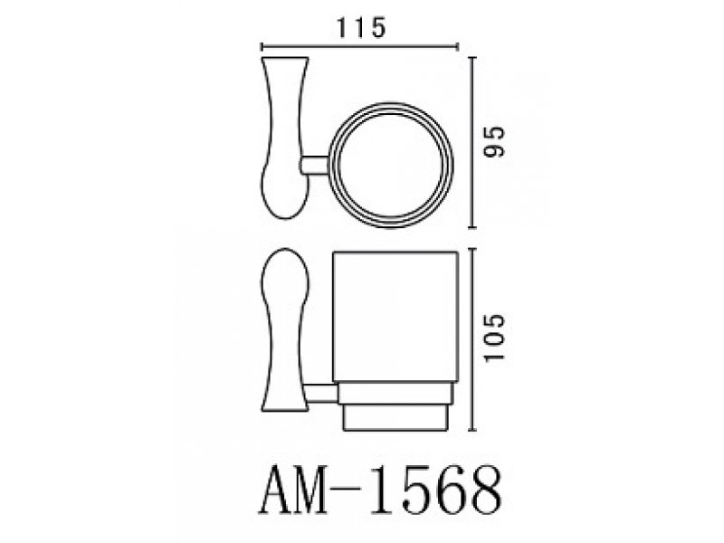 Купить Стакан Art&Max Elegant AM-E-1568