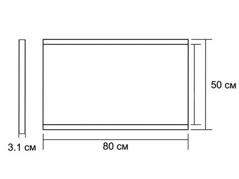 Купить Зеркало Aquanet DL-03A 80*50 00180768