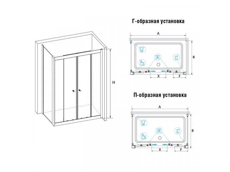 Купить Душевой уголок RGW CL-43, 040943159-11, 150 х 90 x 185 см, дверь раздвижная, стекло прозрачное, хром