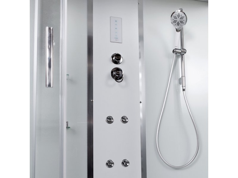 Купить Душевая кабина Deto Em EM4516 гм-эл 160 x 85 см, с крышей, электрикой и гидромассажем