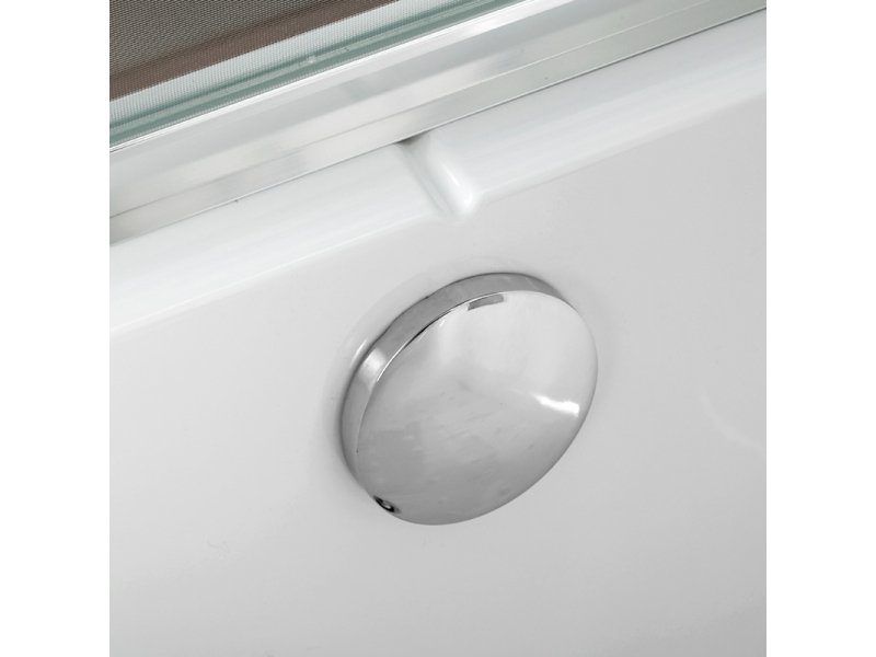 Купить Душевая кабина Deto Em EM4516 гм-эл 160 x 85 см, с крышей, электрикой и гидромассажем