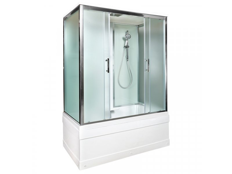 Купить Душевая кабина Deto Em EM4516 гм-эл 160 x 85 см, с крышей, электрикой и гидромассажем