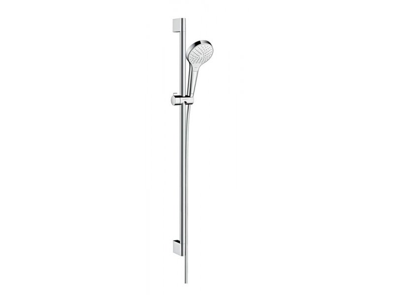 Купить Душевой гарнитур Hansgrohe Croma Select S Vario EcoSmart 26573400, штанга 90 см, белый/хром