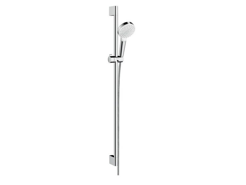 Купить Душевой гарнитур Hansgrohe Crometta 1 jet EcoSmart 26539400, белый/хром