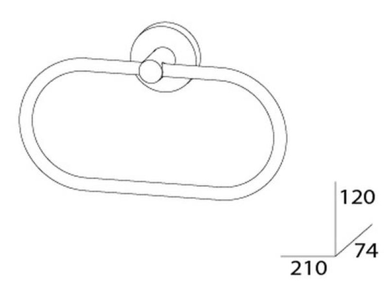 Купить Полотенцедержатель Artwelle Harmonie HAR 022, 21 см, хром