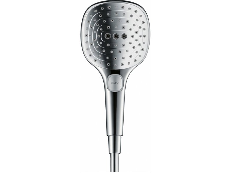 Купить Ручной душ Hansgrohe 26520000 Raindance Select E120 3jet, 12 см, 3 режима лейки, хром