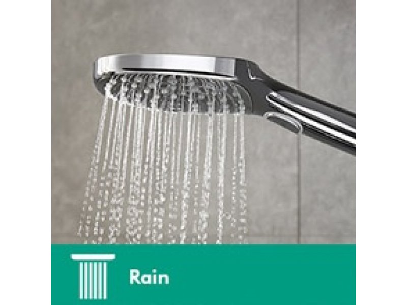 Купить Ручной душ Hansgrohe 26520000 Raindance Select E120 3jet, 12 см, 3 режима лейки, хром