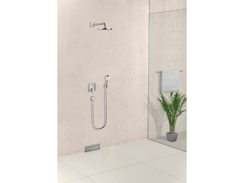 Купить Верхний душ Hansgrohe Crometta S 240 26725000, 24х24 см, 1 тип струи, без держателя