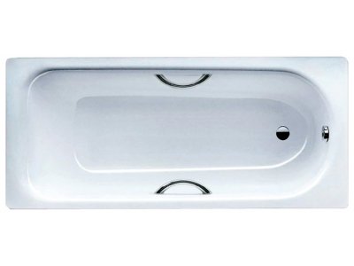 Стальная ванна Kaldewei Saniform Plus Star мод. 337, 180*80*43 см, easy-clean, с отверстиями для ручек, 1337.0001.3001