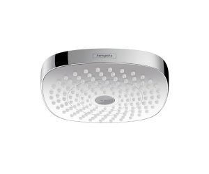 Верхний душ Hansgrohe Croma Select E 180 EcoSelect, 18х18 см, 2 типа струи, без держателя, цвет хром/белый (26528400)