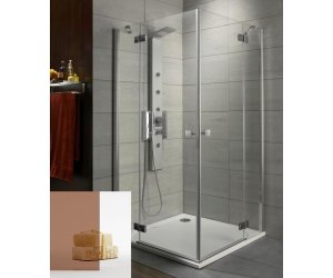 Душевой уголок Radaway Almatea KDD 100L*80R, 100 x 80 х 195 см, стекло коричневое, профиль хром, 32180-01-08N