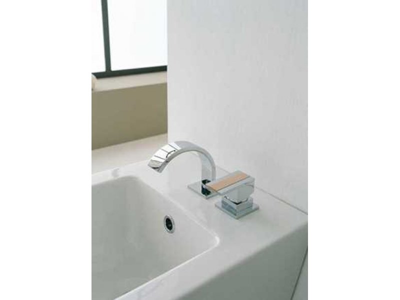 Купить Смеситель Bandini Ice Cube 2 752920SN05LW для биде, матовый никель/ручка венге