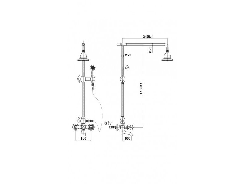 Купить Душевая система Timo Nelson SX-90 orb, венге