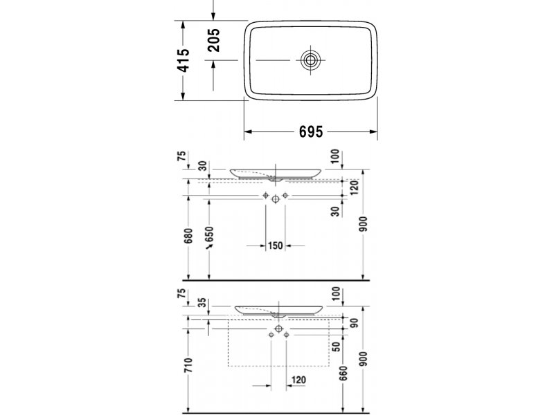 Купить Раковина Duravit PuraVida 0370700000