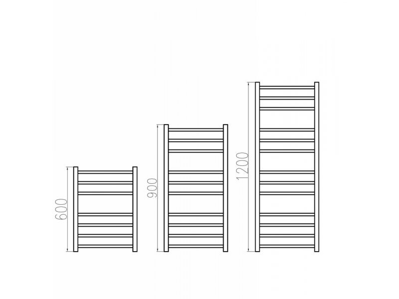 Купить Полотенцесушитель электрический Grota Estro 63 x 150 см, ширина 63 см, высота 150 см, полированный