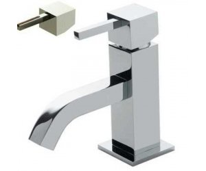 Смеситель Bandini Ice Cube 750120SN00LT для раковины, никель/ручка тик